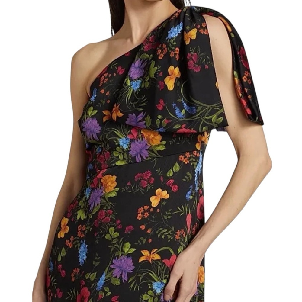 Sachin + Babi Black Floral One-Shoulder Maxi Dress - Picture 5 of 7
